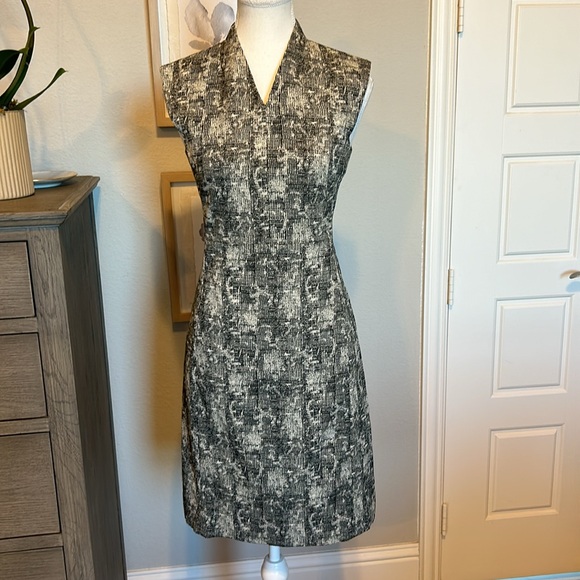 MM. LAFLEUR | Black and Cream Sheath Aditi Cap Sleeve Dress | Size 0 - Picture 3 of 13